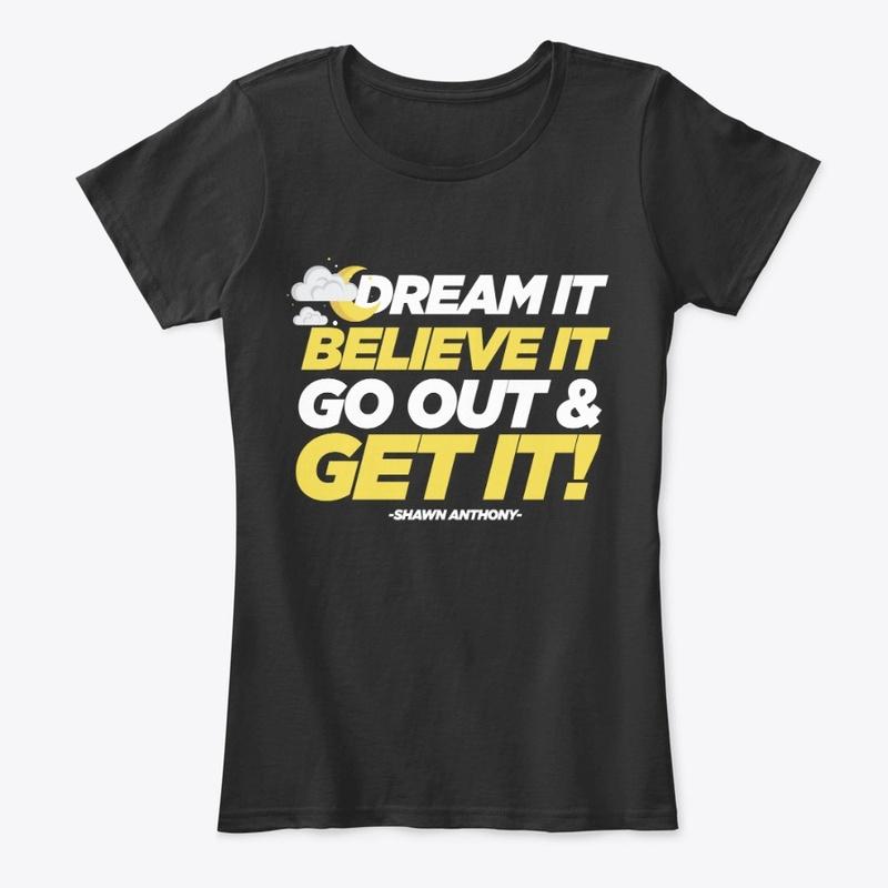 Dream It Believe It Tee (Black) Discount